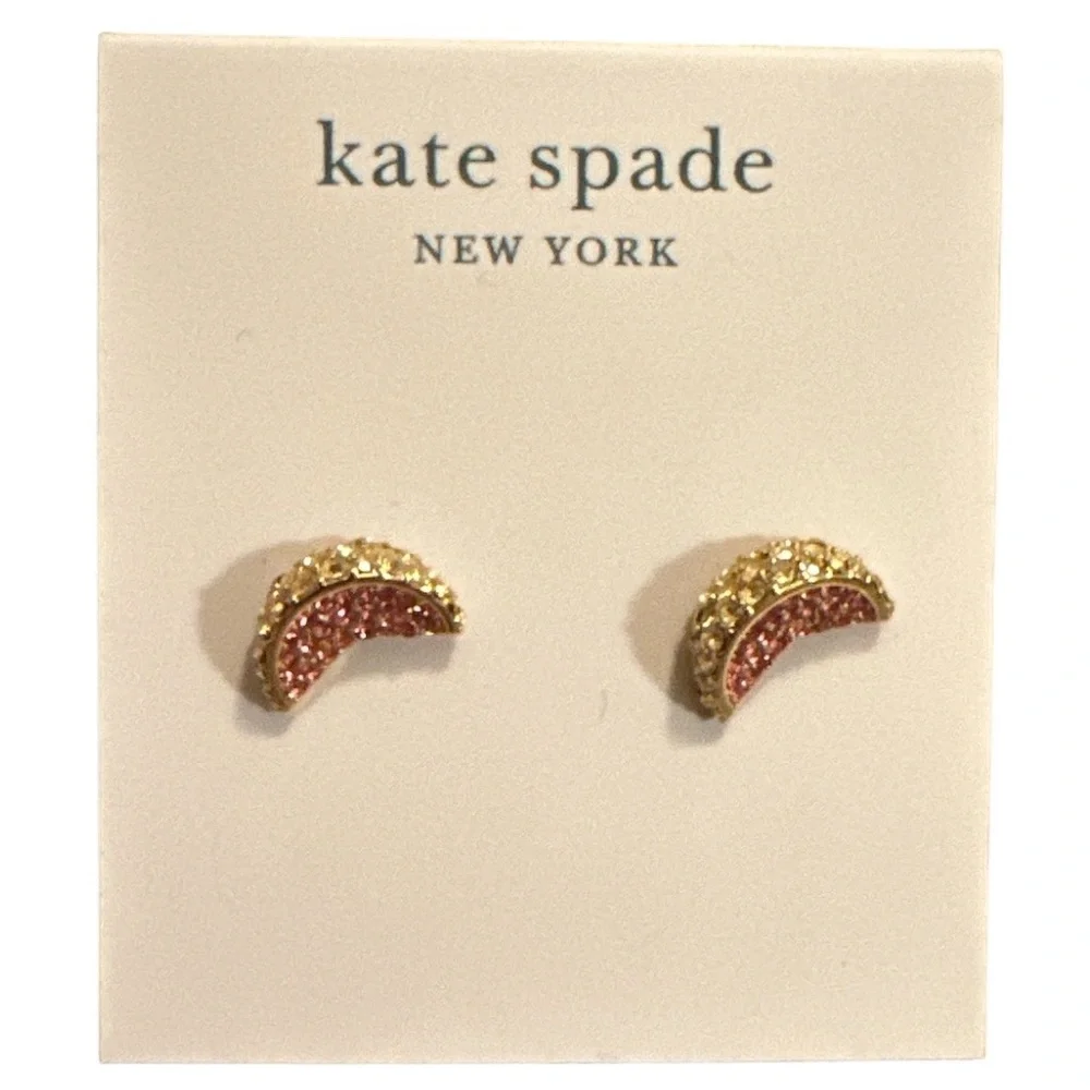 Kate Spade Fruit Salad Pave Grapefruit Studs Earrings